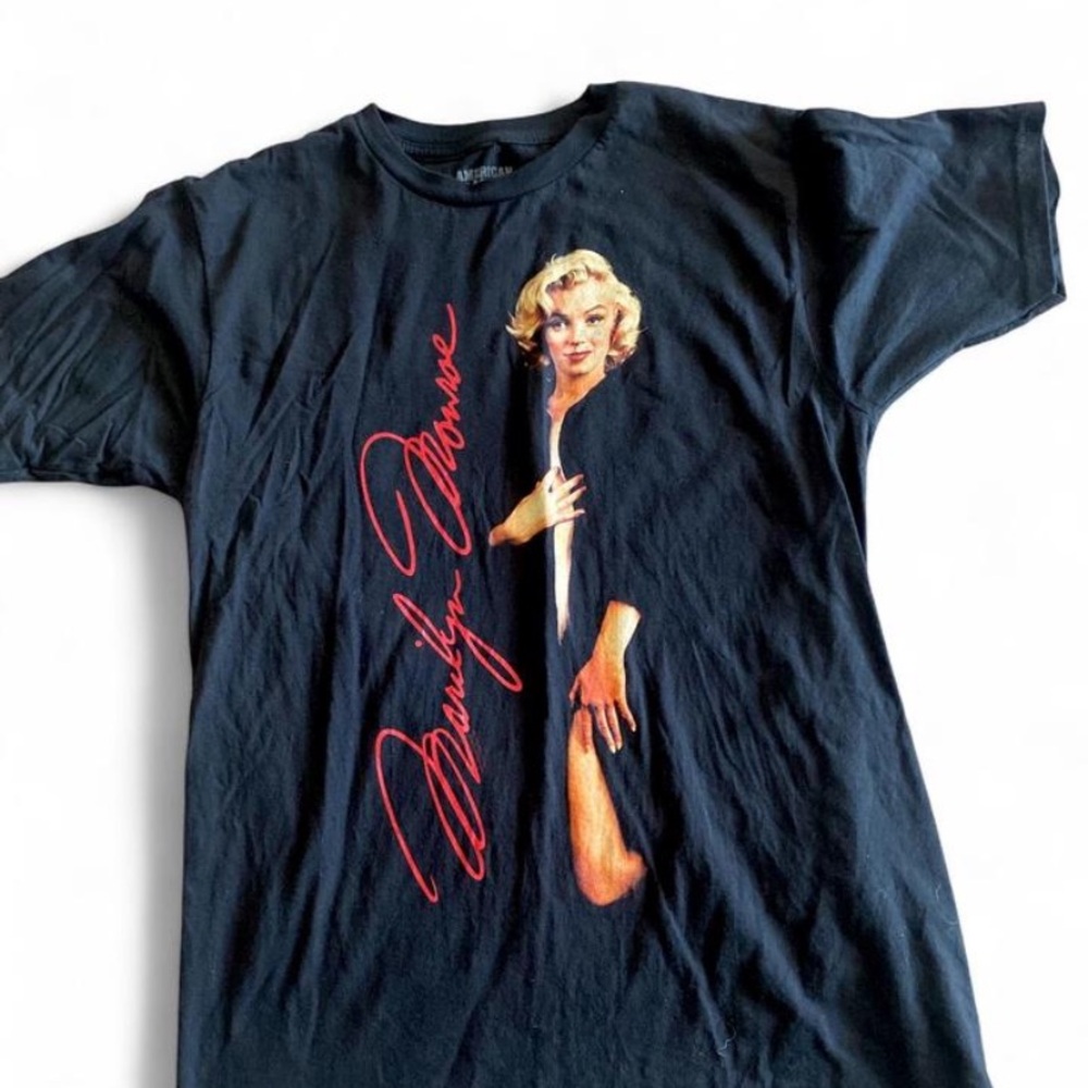 Marylin Monroe Black Graphic T-Shirt